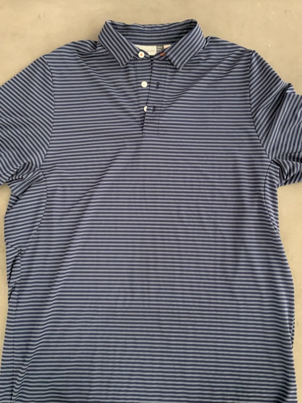 Martis Camp - Navy/Gray Stripe Polo